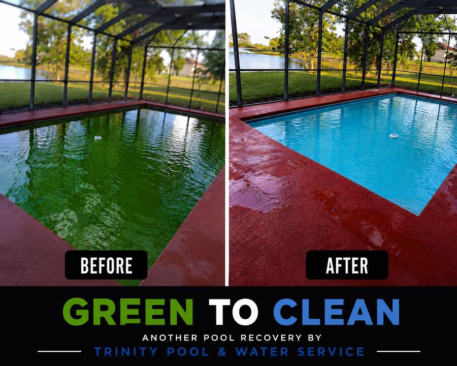 Pool restoration before and after