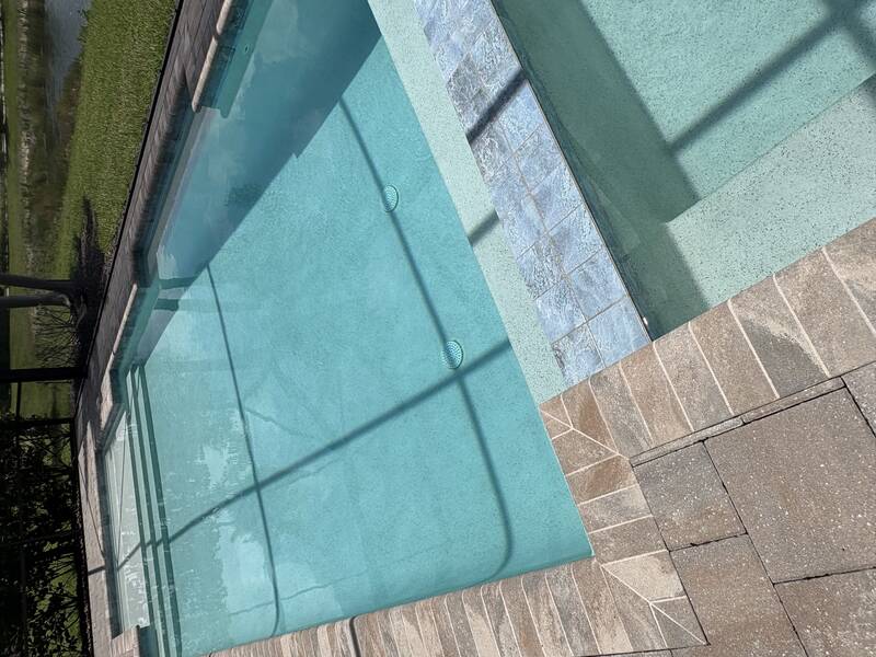 Clear pool after professional cleaning
