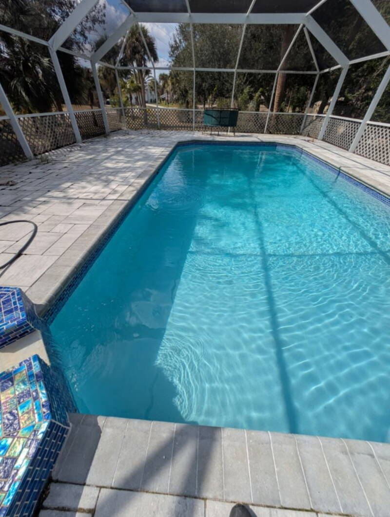 Pool service project by Trinity